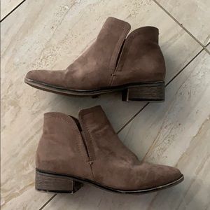 Suede Mocha booties